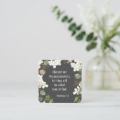 マタイ5 9賛美は平和の人々である スクエア名刺 (スタンド正面)