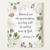 マタイ5 9賛美は平和の人々である プランナー手帳 (裏面)