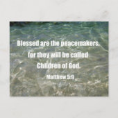 マタイ5:9 ポストカード (正面)