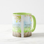 マタイ6:15 KJV聖書聖なる書物、 経典Pic Two-Tone マグカップ (正面右)