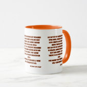 マタイ6:19-21 KJVバイブル聖なる書物、 経典2トーン マグカップ (正面右)