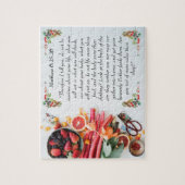 マタイ6:25感動的の聖書の詩 ジグソーパズル (縦)