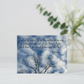 マタイ6:26空中の鳥を見よ… ポストカード (スタンド正面)