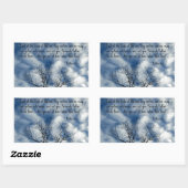 マタイ6:26空中の鳥を見よ… 長方形シール (シート)