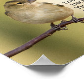 マタイ6:26聖書の聖句、心配するな ポスター (角)