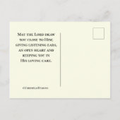 マタイ6:26聖書の聖句、心配するな ポストカード (裏面)