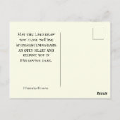 マタイ6:26聖書の聖句、心配するな ポストカード (裏面)