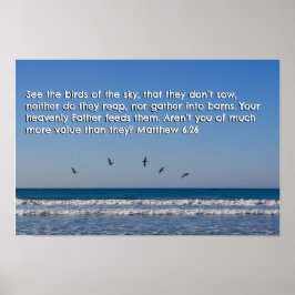 マタイ6:26 ポスター