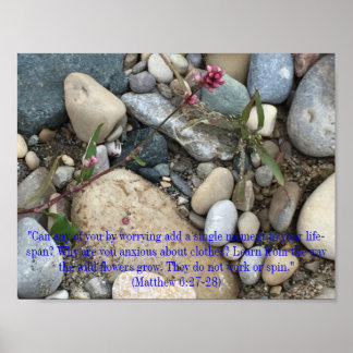 マタイ6:27-28ポスター ポスター