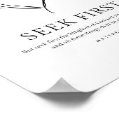 マタイ6:33まず神の国を求めなさい ポスター (角)