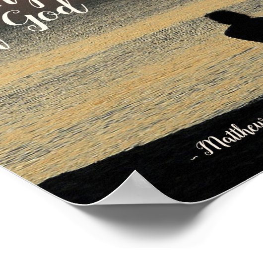 マタイ6:33まず神の国を求めなさい ポスター (角)