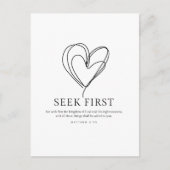 マタイ6:33まず神の国を求めなさい ポストカード (正面)