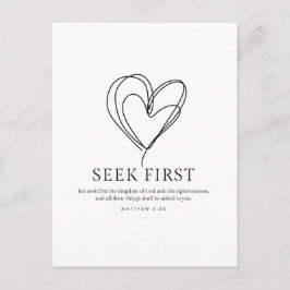 マタイ6:33まず神の国を求めなさい ポストカード