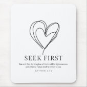 マタイ6:33まず神の国を求めなさい マウスパッド (正面)