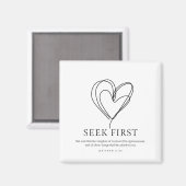 マタイ6:33まず神の国を求めなさい マグネット (正面/裏面)