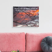 マタイ6:33聖書の詩のキャンバス キャンバスプリント (インサイチュ (リビング))