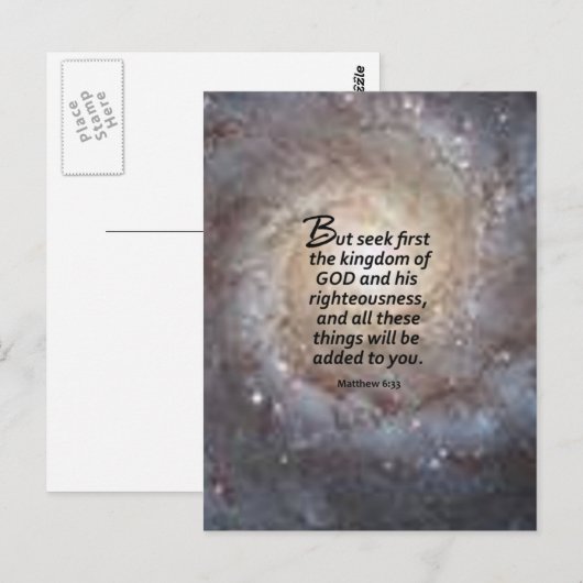 マタイ6:33 ポストカード (正面/裏面)