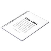 マタイ6:33-34まず神の国を求めなさい ノートブック (左側)