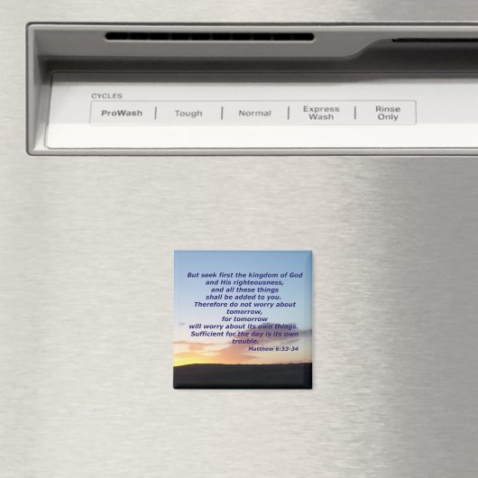 マタイ6:33-34 マグネット (インサイチュ (食洗機))