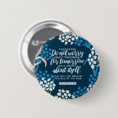 マタイ6:34聖書の節 缶バッジ (正面&裏面)