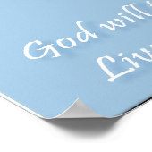 マタイ6:34聖書の詩のポスター ポスター (角)