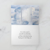 マタイ6:6あなた方がキリスト教祈の聖書の節を読むとき カード (内部)