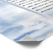 マタイ6:6あなた方がキリスト教祈の聖書の節を読むとき ポスター (角)