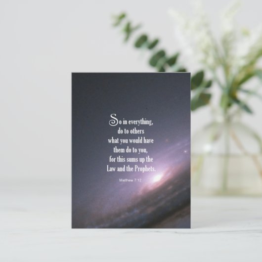 マタイ7:12 ポストカード (スタンド正面)