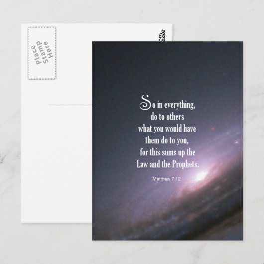 マタイ7:12 ポストカード (正面/裏面)