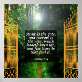 マタイ7:14 ポスター (正面)