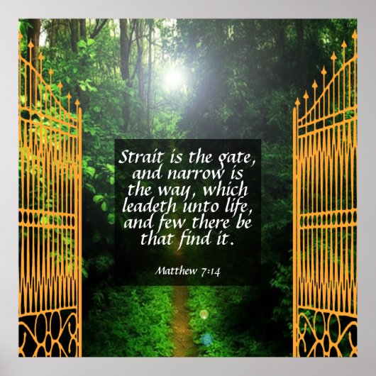 マタイ7:14 ポスター (正面)