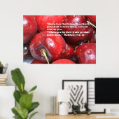 マタイ7:19, 20聖なる書物、 経典ポスター ポスター (ホームオフィス)