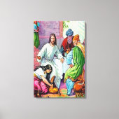 マタイ7:36-50イエスは女の罪を赦す キャンバスプリント (正面)