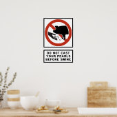 マタイ7:6を飲む前に真珠を投げるな ポスター (キッチン)