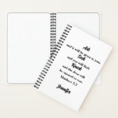 マタイ7:7聖書の聖句名前をカスタムするSketchbook ノートブック (内側)