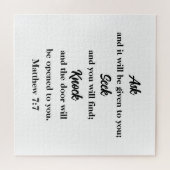 マタイ7:7聖書聖句 ジグソーパズル (横)