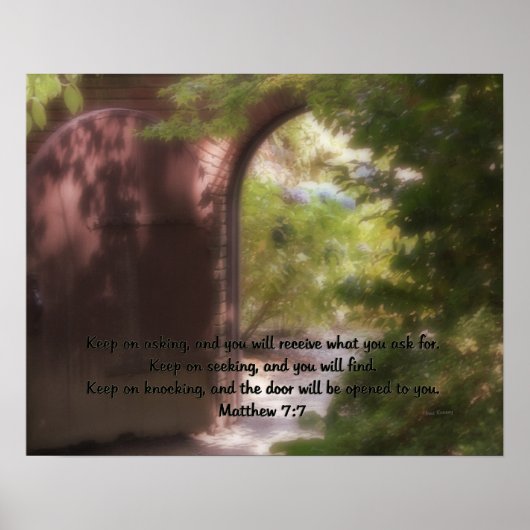マタイ7:7 ポスター (正面)