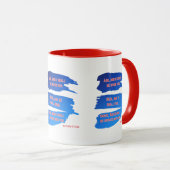 マタイ7:7 KJV聖書の詩Two-Tone Mug マグカップ (正面右)