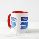 マタイ7:7 KJV聖書の詩Two-Tone Mug マグカップ (正面左)
