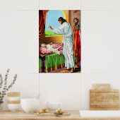 マタイ8:14 15ペテロの律法の母を癒す ポスター (キッチン)