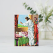 マタイ8:14-15癒しペテロの義母ポスト ポストカード (スタンド正面)