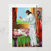 マタイ8:14-15癒しペテロの義母ポスト ポストカード (正面/裏面)