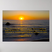 マタイ8:25-26 ポスター (正面)