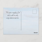 マタイ8:27イエスは嵐を鎮め、聖書の聖句 ポストカード (裏面)