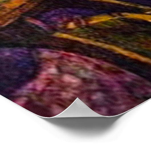 マタイ9:18-26イエスは女の子を生き返らせる ポスター (角)