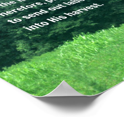 マタイ9:37,38 ポスター (角)