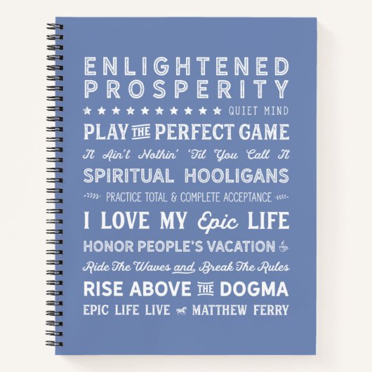 マタイ・フェリー英知の言葉 ノートブック (正面)