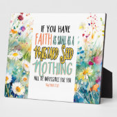 マタイ 17:20  mustard seed のような信仰 聖書の詩篇 フォトプラーク (側面)