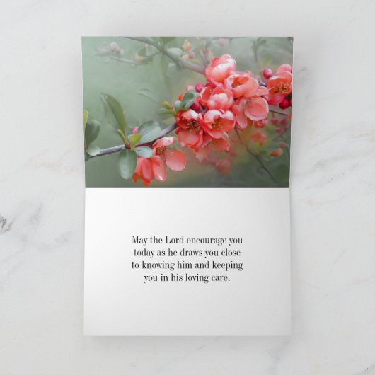 マタイ 19:26　神と共に、すべてのことは可能である カード (内部)