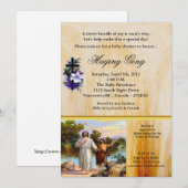 マタイ 3:13-17 イエスが洗礼を受ける 招待状 (正面/裏面)